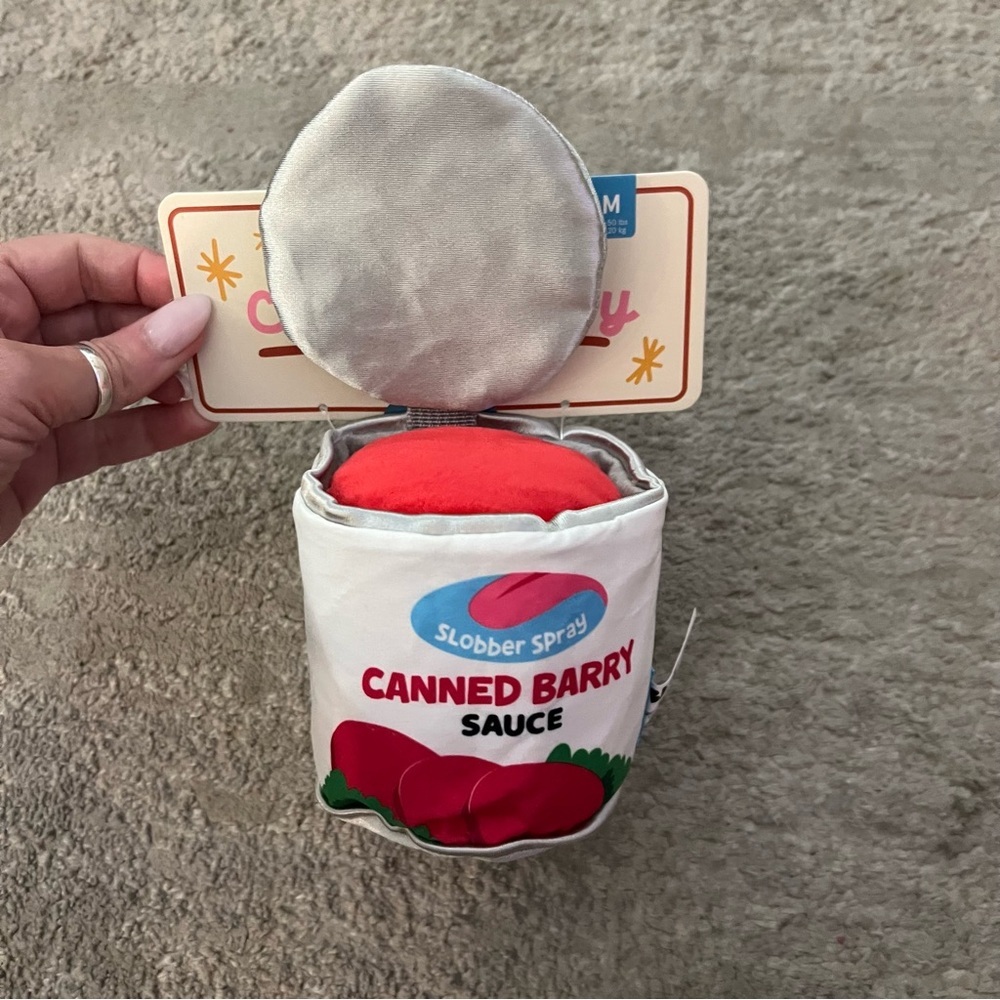 NWT Bark Canned Barry Sauce Dog Toy - Picture 3 of 10